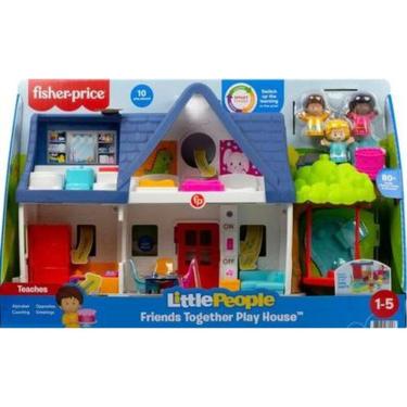Imagem de Little People Playset Casinha dos Amigos com Mini Figuras FisherPrice Mattel HWH02