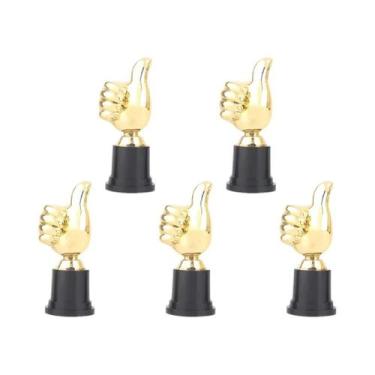 Imagem de Troféu Mini De Plástico Com Sinal De Aplauso Dourado, Prêmios De Vitór