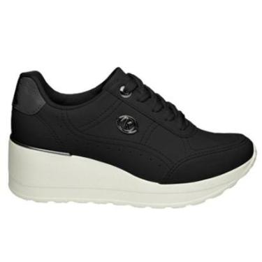 Imagem de Tênis Feminino Anabela Upper Preto Branco Kolosh C1402B-0001-Feminino
