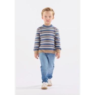 Imagem de Blusão Infantil em Tricot Listrado Up Baby-Masculino
