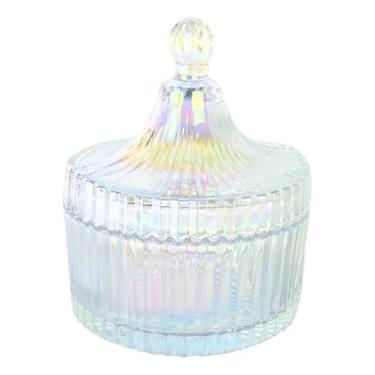 Imagem de Bomboniere Potiche de Vidro Potiche Carrossel Cristal Fruit 2 Unidades