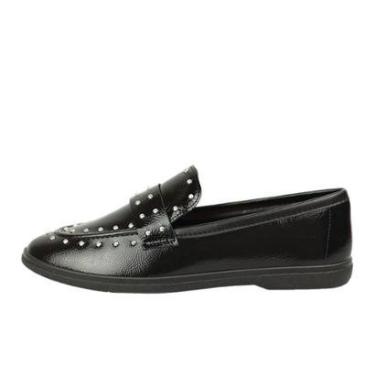 Imagem de Mocassim Moleca Loafer Tachas Cabedal Tratorado-Feminino
