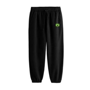 Imagem de Calça Jogger Masculina de Moletom Flanelado Estampada Casual Confortável-Masculino