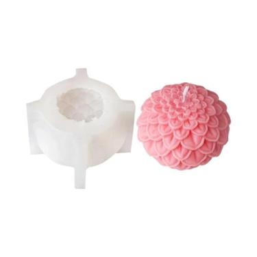 Imagem de Molde De Silicone Para Vela Aromática Em Forma De Flor De Lótus, Ferra