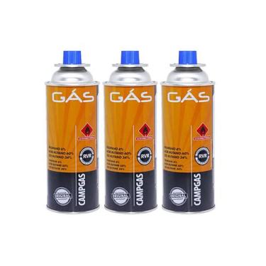 Imagem de Kit 3 Cartuchos Refil de Gás Para Fogareiro e Maçarico CAMPGAS 280560 