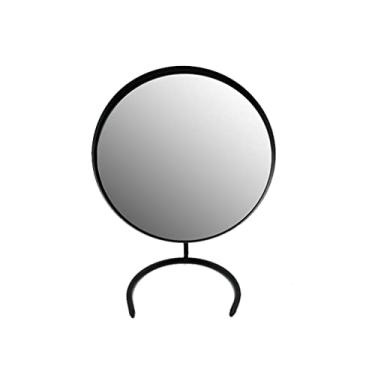 Imagem de URGDWEKJY Espelho de maquiagem retrô country americano espelho de maquiagem desktop molho banheiro espelho redondo espelho de vaidade