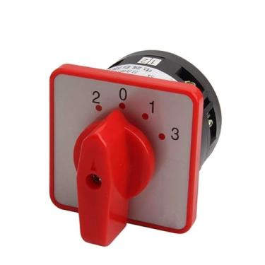 Imagem de LW6-1/C303 Montagem em Painel 5A 1 Pólo 4 Posições Controle Circuito Motor Interruptor de Comutação Universal Rotary Cam