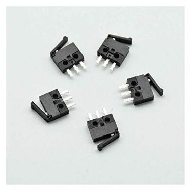 Imagem de Micro interruptores 5 pçs/lote preto pequeno/micro interruptor de câmera interruptor de redefinição de limite de curso em miniatura 90 cm alça reta para pé mini