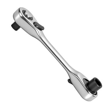 Imagem de Mini chave catraca de 1/10.2 cm, conjunto de chave de fenda e soquete reversível de 72 dentes, chave catraca, ferramentas manuais multifuncionais, liberação rápida para espaços apertados