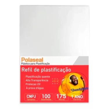 Imagem de Polaseal Plástico Para Plastificação CNPJ 121X191X0,07 - Cassmar 