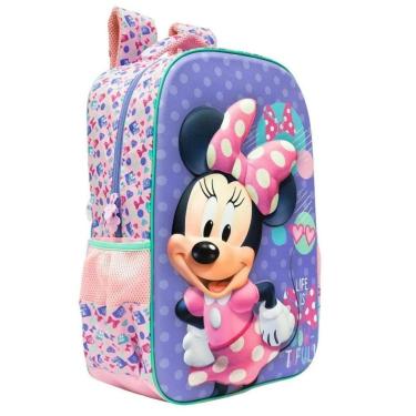 Imagem de Mochila Escolar infantil costas Minnie mouse Original-Unissex