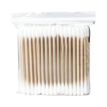 Imagem de Cotonetes Descartáveis De Limpeza De Ouvido Com Dupla Ponta 100pcs 500