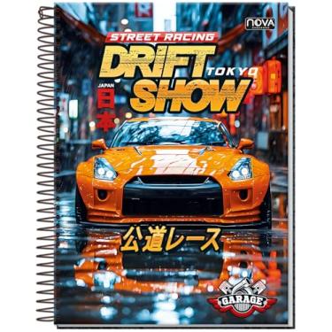 Imagem de CADERNO UNIVERSITÁRIO C/D ESPIRAL GARAGE 1 MATÉRIA 80 FLS GOFRADO