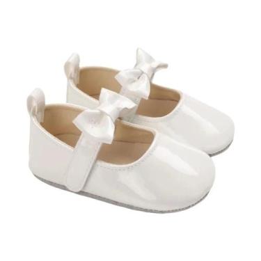 Imagem de Sapatos De Princesa Com Laço Antiderrapante Em PU Para Meninas Bebês V