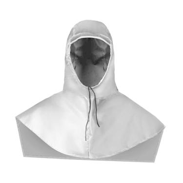 Imagem de Xgdsnly Xale Impermeável, Gorro, Capuz, Proteção Contra Poeira, Equipamento Essencial de Proteção para O Trabalho, Capa Reutilizável, Cobertura Total para a C, Cinza, Tamanho real