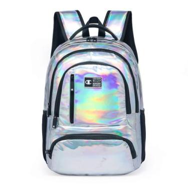 Imagem de Mochila Champion Fashion Original Holográfica Unissex