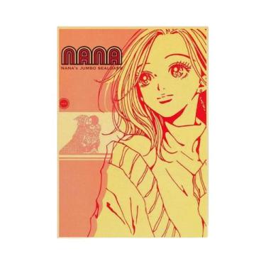 Imagem de Pôster De Arte Em Lona Estilo Vintage Personagem NANA Anime Japonês Pa