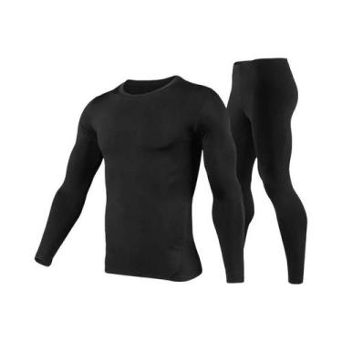 Imagem de Conjunto De Roupa Térmica Masculina Para O Inverno, Camiseta Térmica D