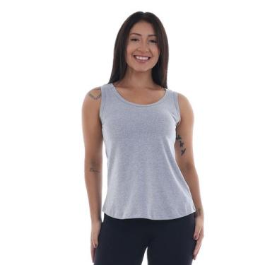 Imagem de Regata De Alça Larga Feminina Para O Calor Leve Confortável Cor:RosaTa