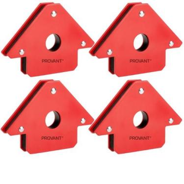 Imagem de Kit 4 Esquadros Magnético Imantado Para Soldador 12kg - NoBrand