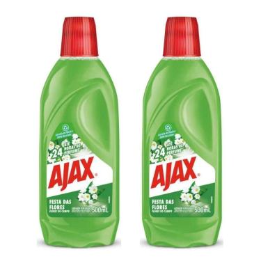 Imagem de Kit 2 Limpador Ajax Festa Das Flores - Flores Do Campo 500ml