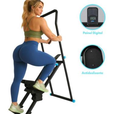 Imagem de Máquina Escalada Simulador Caminhada Dobrável 130kg Escada - BS Fitnes