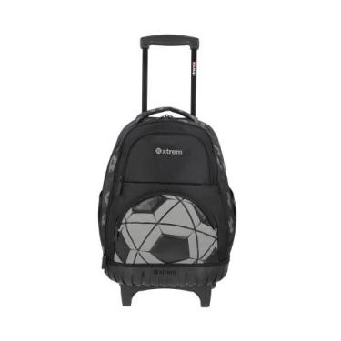 Imagem de Mochila de rodinha Cross 2.0 5XT Preta Futebol - Xtrem, Preto, Grande