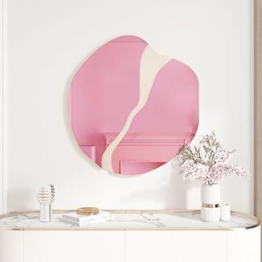 Imagem de EPPKILY Adesivos de espelho para parede, flexível, ouro rosa, papel espelhado, impermeável, autoadesivo, papel de contato, descasque e cole espelhos, adesivo de papel de parede de vinil para bancadas