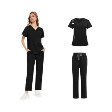 Imagem de Conjunto De Scrubs Cirúrgicos Femininos De Alta Qualidade Para Enferme