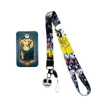 Imagem de Porta-Crachá Jack Skellington Com Cordão E Chaveiro O Estranho Mundo D