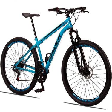 Imagem de Bicicleta 29 Raider Sport Aço 21M Freio a Disco c/ Suspensão Azul+preto
