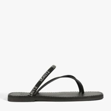 Imagem de Sandália Rasteira Schutz Tiras Pedraria Original-Feminino