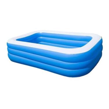 Imagem de Piscina Inflável Retangular Resistente praia piscina boxe(290x165x58CM)