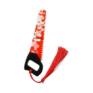 Imagem de Marcador De Livro De Halloween Com Formato De Faca Sangrenta, Serra, M