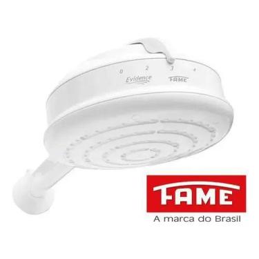 Imagem de Ducha Fame Evidence Chuveiro 4t Com Cano 220v 6800w Elétrico, 220V