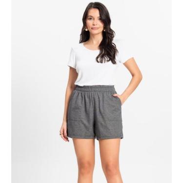 Imagem de Shorts Moletinho Basic Rovitex Cinza, G, Cinza