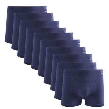Imagem de Kit 10 Cuecas Boxer Zee Rucci Microfibra Poliamida Cos Elastico Sem Co
