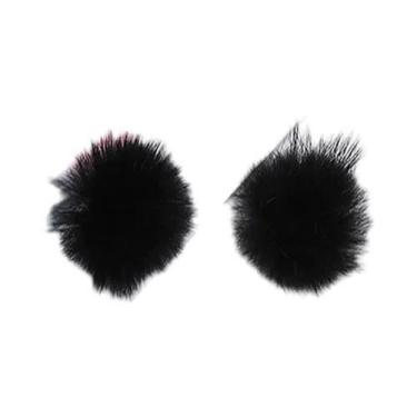 Imagem de Bolas De Pompom De Pele De Mink 25mm 30mm 40mm Para Costurar Em Chavei