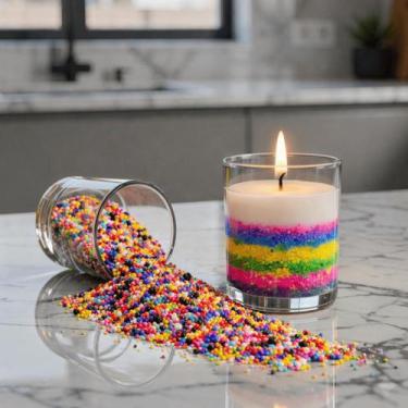 Imagem de Areia colorida quartzo 950g areia decorativa vasos de vidro decoração 