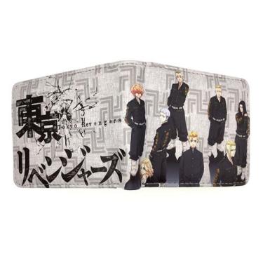 Imagem de Carteira Tokyo Mikey Anime Leather Carteira curta dobrável - Yiweisai