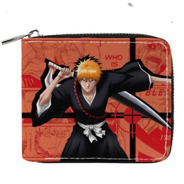 Imagem de Carteira, porta-moedas, couro, duas dobras, branqueador, Kurosaki Ichi