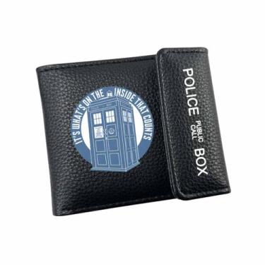 Imagem de Carteira Doctors Whos Anime Characters Slim Bifold Wallet - Yiweisai