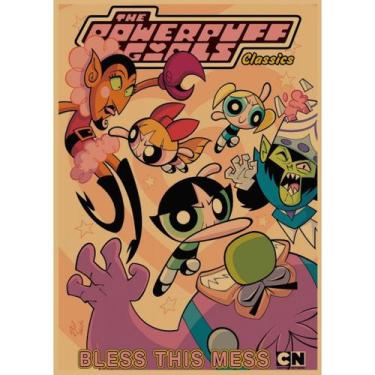 Imagem de Pôster Powerpuff Girls Anime Art 30x42cm Papel 150g - yiweisai
