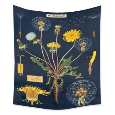 Imagem de Tapeçaria, flores, plantas, microtecido, 150x150cm, decoração de quart