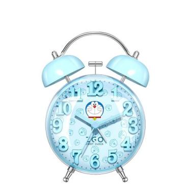 Imagem de Despertador Blue Doraemons Twin Bell Non Tick Analog - yiweisai