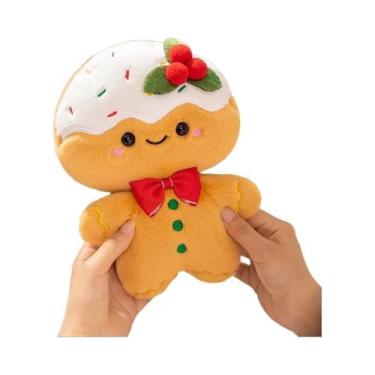 Imagem de Boneco De Pelúcia Kawaii De Natal, Almofada Em Forma De Boneco De Neve