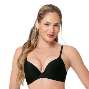 Imagem de Sutiã Push Up Bolha Média Laser Preto - Zee Rucci, 46