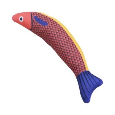 Imagem de Brinquedos De Pelúcia Para Gatos, Simulação De Peixe, Resistentes a Ar