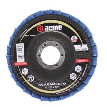 Imagem de Disco Acabamento Extreme Manta Fibra Angular 4.1/2 Fino Azul - AEME