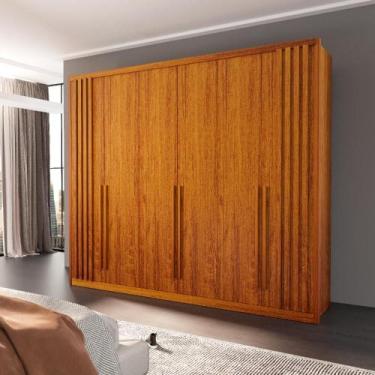 Imagem de Guarda Roupa Casal Lisboa 6 Portas 6 Gavetas Bom Pastor, Naturale